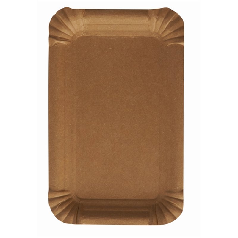 Brown Rectangular Cardboard Plates 100 x 160mm
