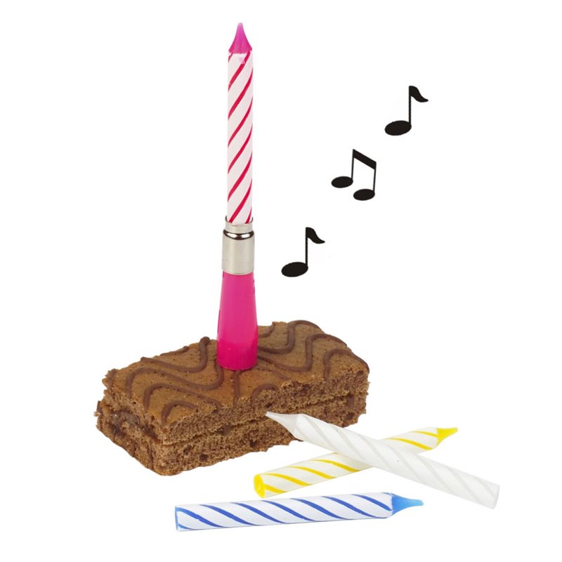 "Musical Birthday Candle Set with Extra Candles
