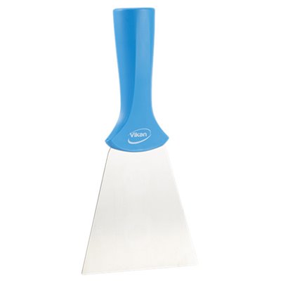 Vikan Hygiene Hand Scraper - Blue - 100mm - Stainless Steel Blade ...
